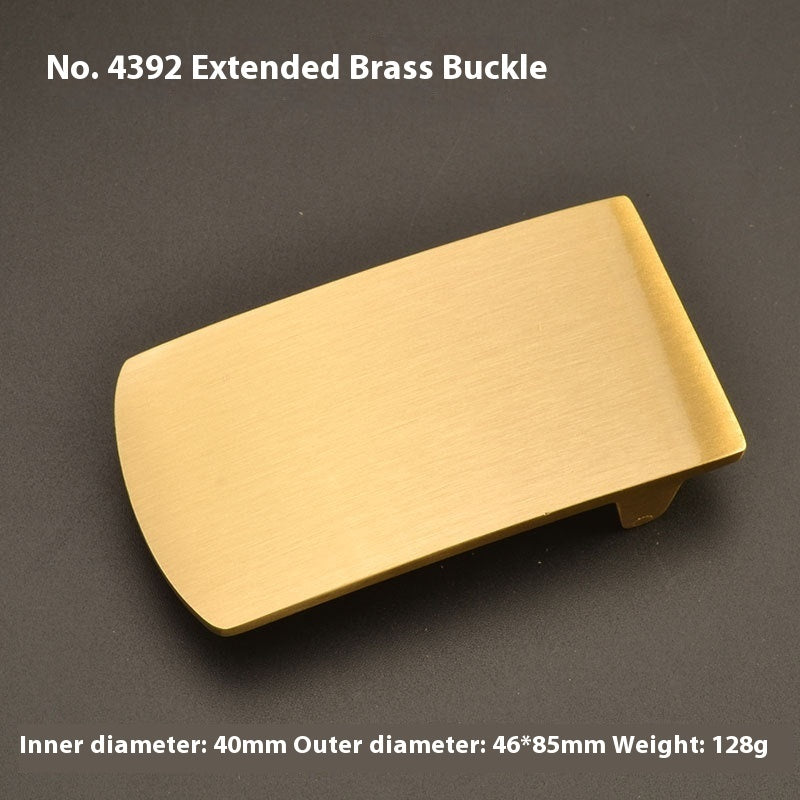 Pure Brass Belt Buckle Outer Wear Buckle Plate Pant Belt Buckle Accessories