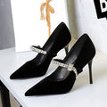 Pointed Toe Shallow Vamp Single Shoes