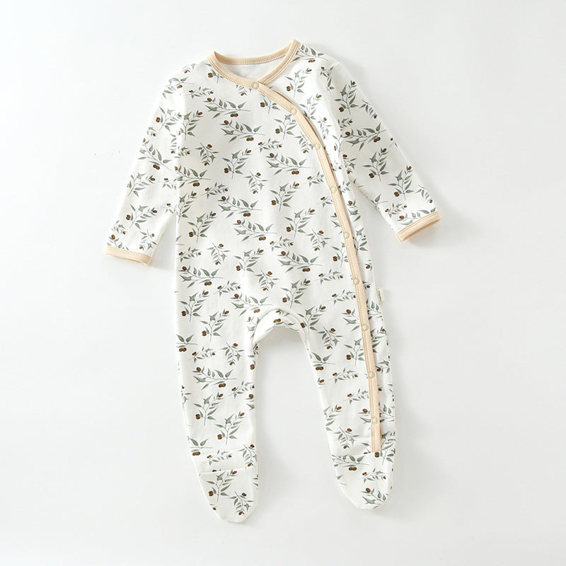 Newborn Baby's Foot Cover Bodysuit For Boys And Girls
