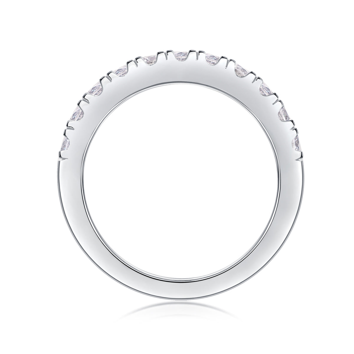 Parallel World - A Wedding Ring Set With Top-quality Moissanite S925 Silver And Platinum-plated Diamond Can Be Tested With A Diamond Pen. The Ring Is In Gold And Rose Gold