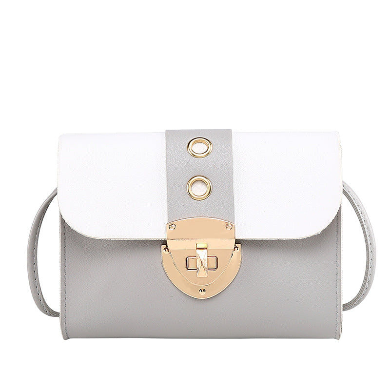 Ladies' Lock Bag One Shoulder And A Mobile Phone