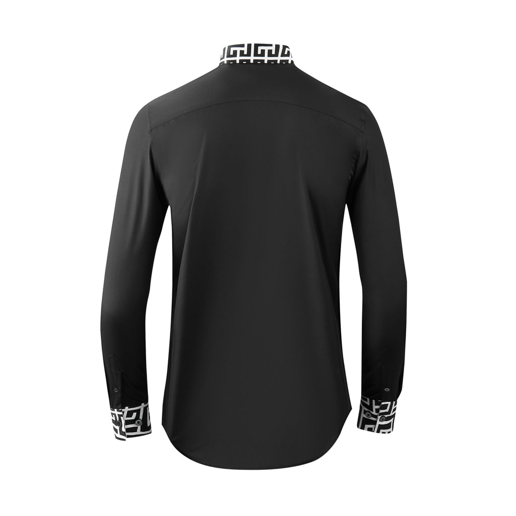 Men's Cotton Blended Long-sleeved Shirt