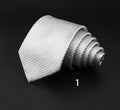 Striped British Gentleman Polyester Fiber Tie