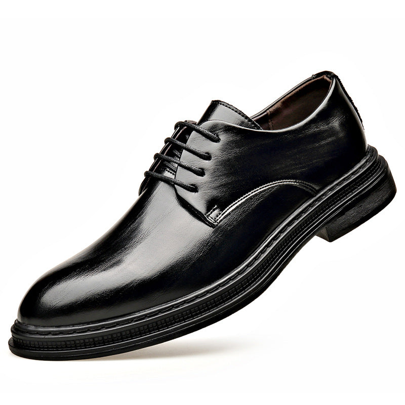 Leather Shoes Autumn And Winter Dress Wedding Groom Lace-up