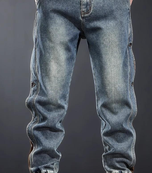 American-style Heavy New Patchwork Overalls Men