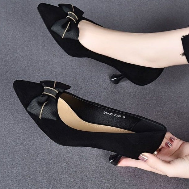 Womens Korean-style Matte Versatile Fashionable Pumps