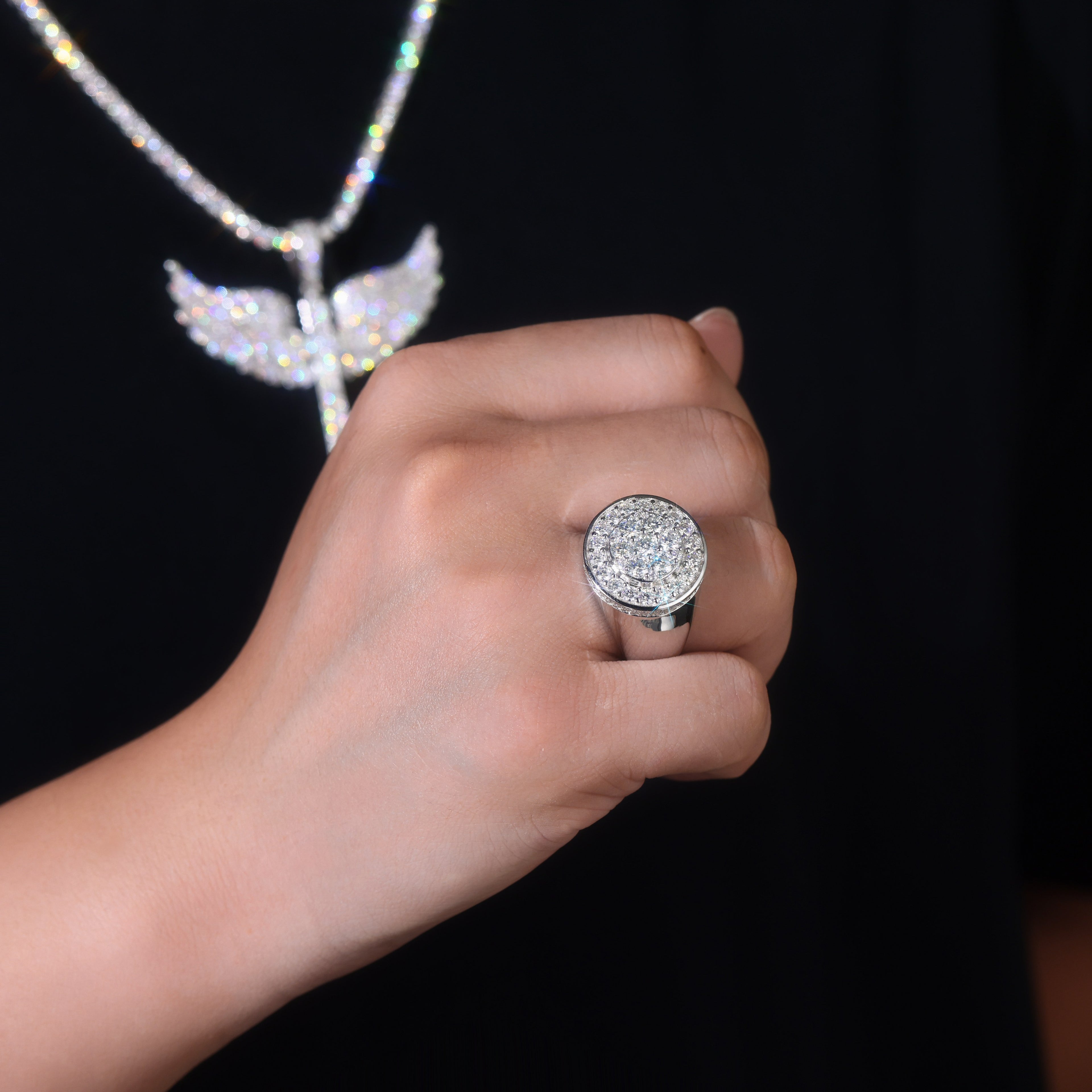 Crown of Kings Moissanite Men’s Ring – S925 Platinum Plated | Diamond Sadaf