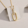 Light & Shadow Moissanite Necklace  S925 Silver Gold Plated