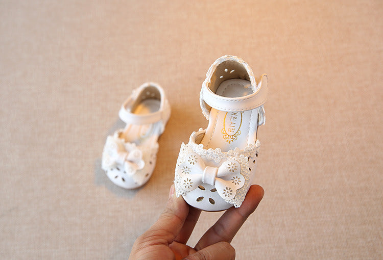 Summer Girls Baotou Sandals Children's Fashion Flower Princess Baotou Shoes
