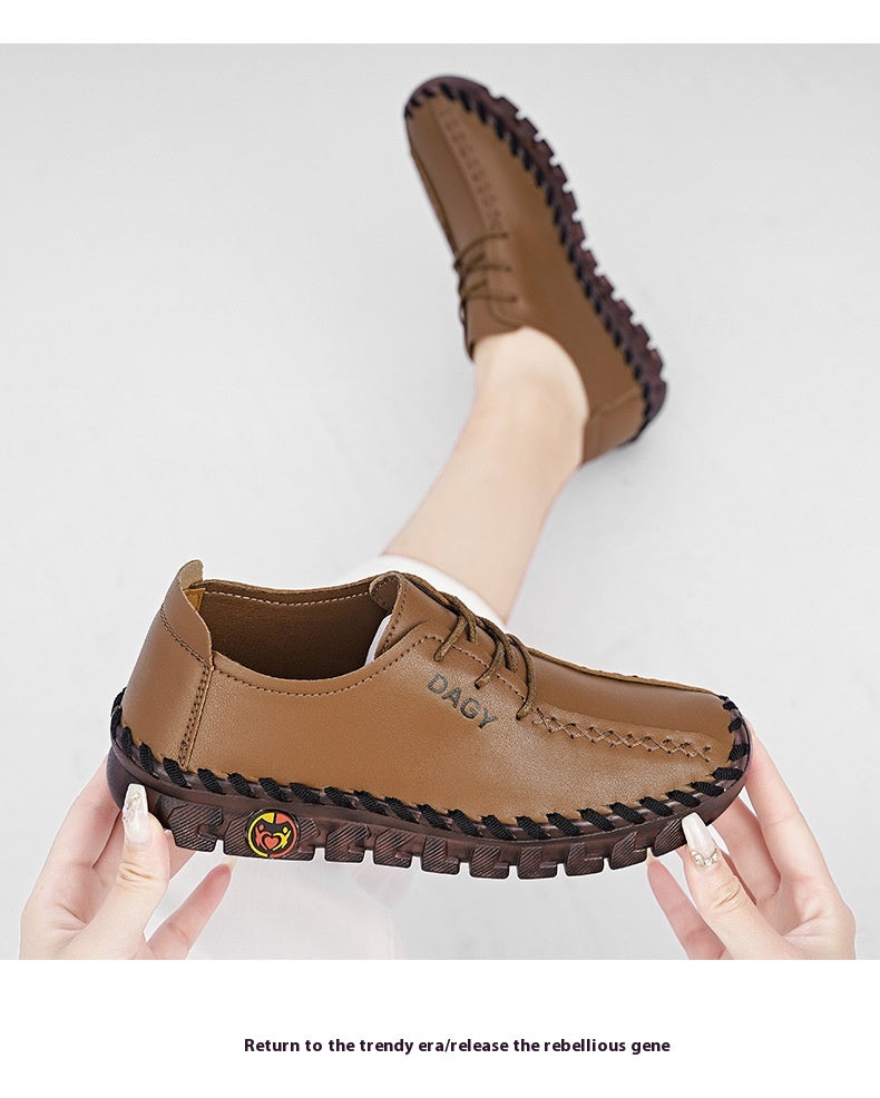 Beef Tendon Soft Bottom Not Tired Feet Flat Casual Shoes