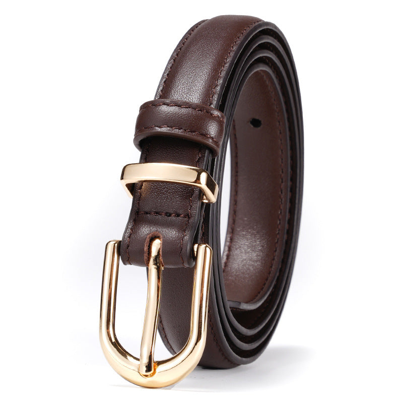 Layer Cowhide Pin Buckle belt