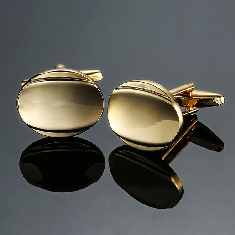 Men Metal Copper Cufflinks- Diamond Sadaf