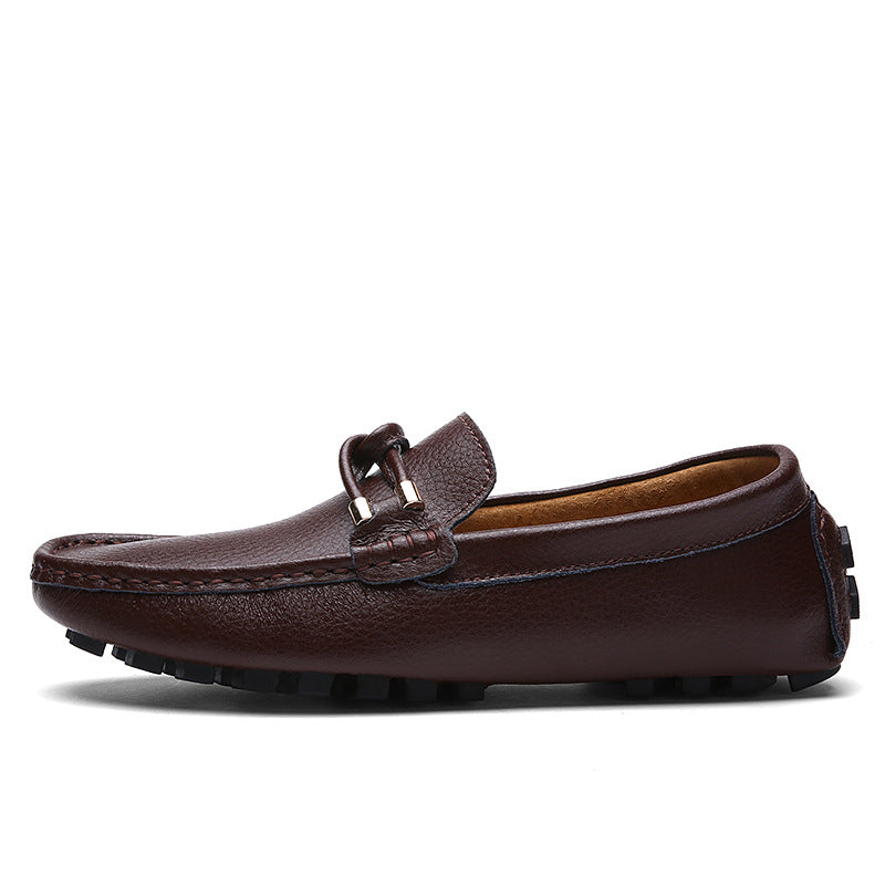 Men’s British Style Peas Slip-On Shoes