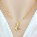 18 K rose gold 925 Sterling Silver  Necklace Valentine''s Day Gift