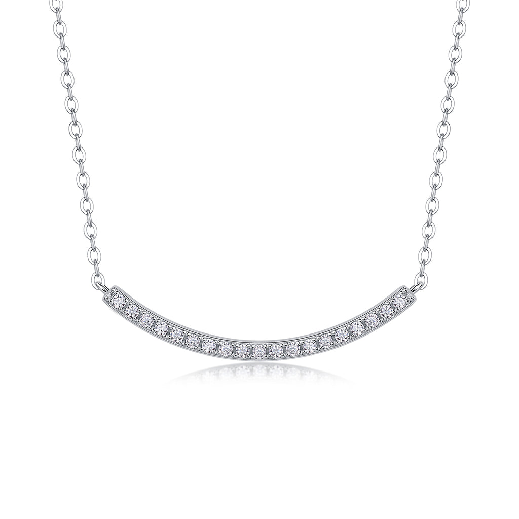 Joy - A Fashionable And Trendy Necklace Pendant Set With Top-quality Moissanite S925 Silver And Platinum Plating Can Be Tested With A Diamond Pen