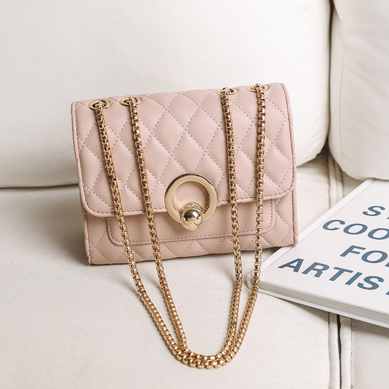 Small  Fashion Chain Rhombus Casual All-match  Ladies Trendy Messenger Bag