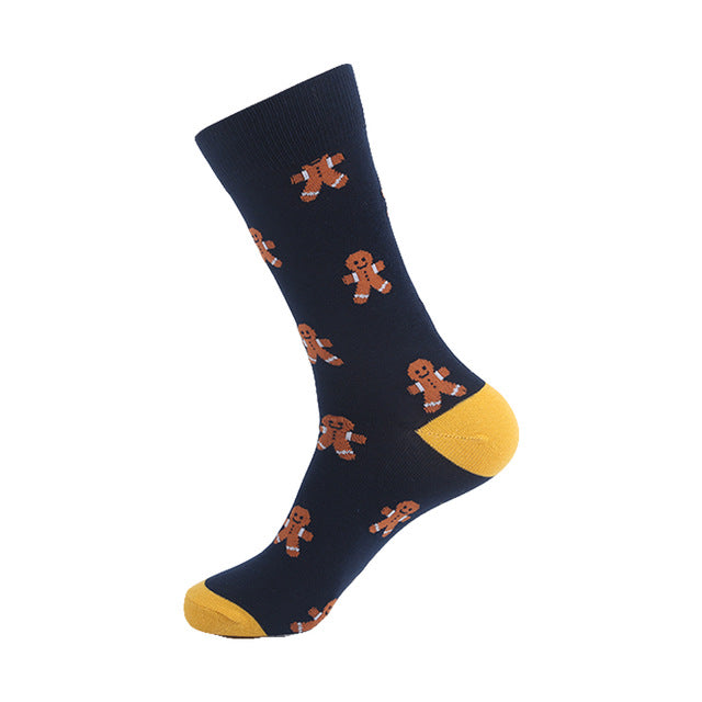 Long Tube Sports Cotton Printed Men's Socks