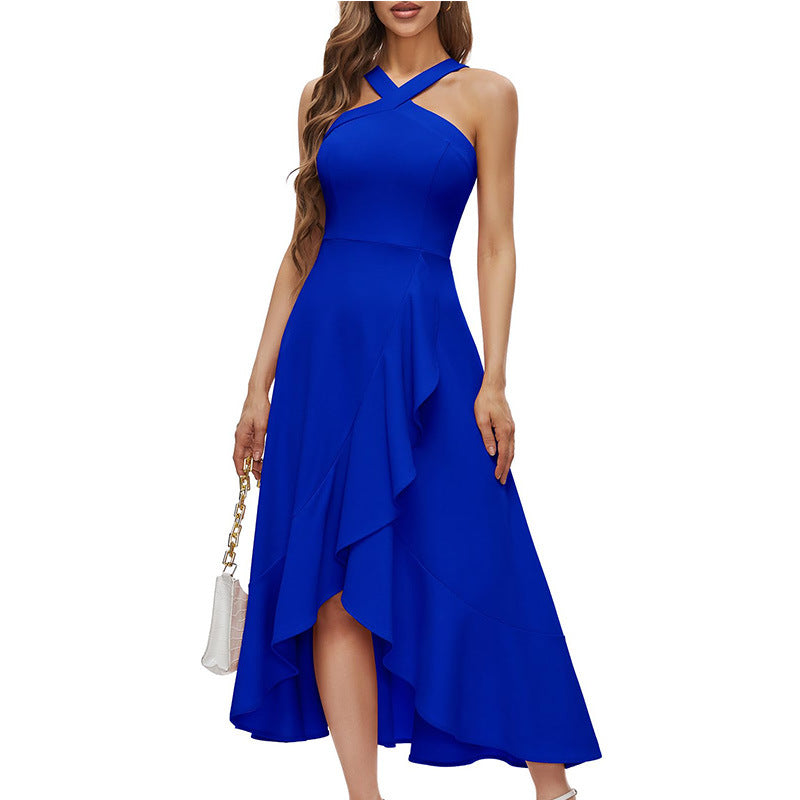 New Off-the-shoulder Bridesmaid Ruffle Women's Dress