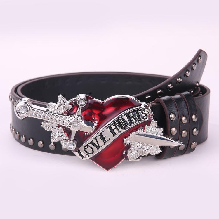 One Sword Piercing The Heart Big Head Belt