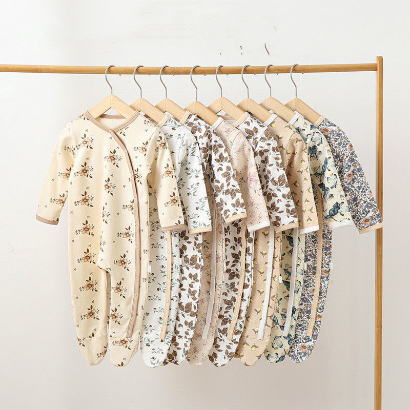 Newborn Baby's Foot Cover Bodysuit For Boys And Girls