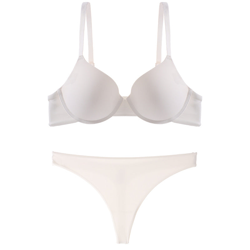 Cross Backless Bra Panties Set