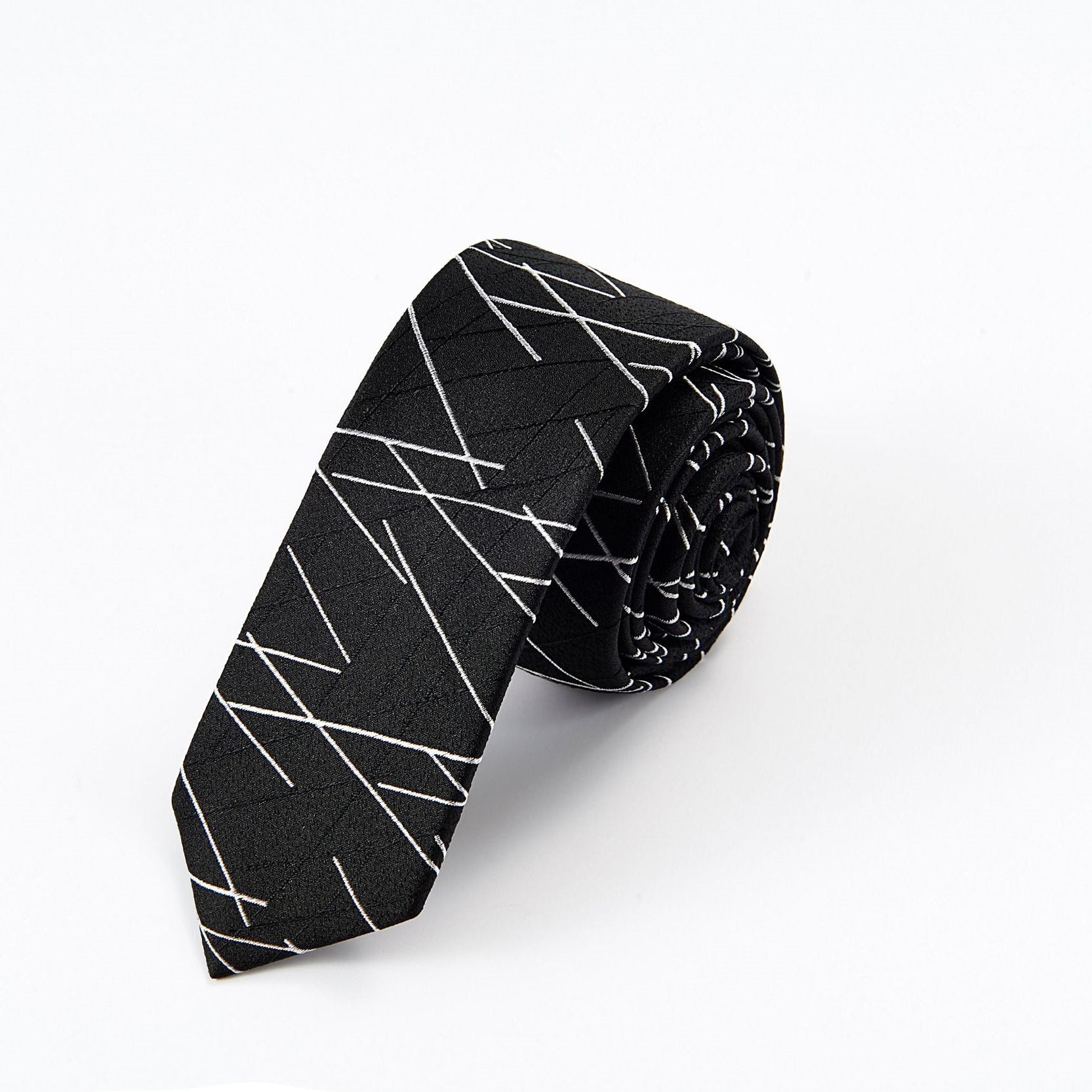Spot  Black Male Hand Hitting Style Men's Casual Business Tie Customization