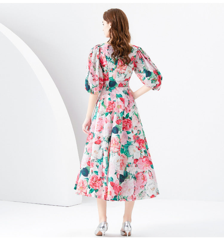 Waist-tight Long Temperament Dress