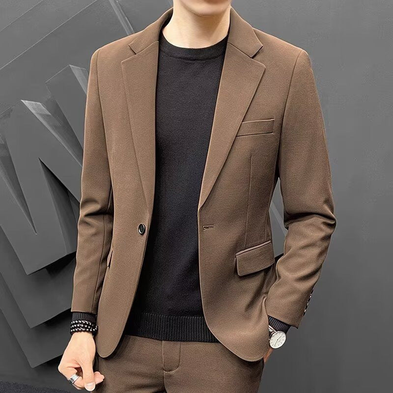 Casual Men's Suit Korean Version Trendy