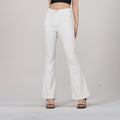 Women’s White High Waist Slim Fit