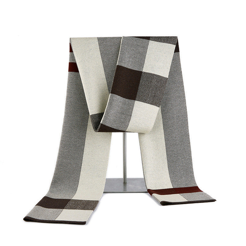 Men's Wool Knitted Scarf