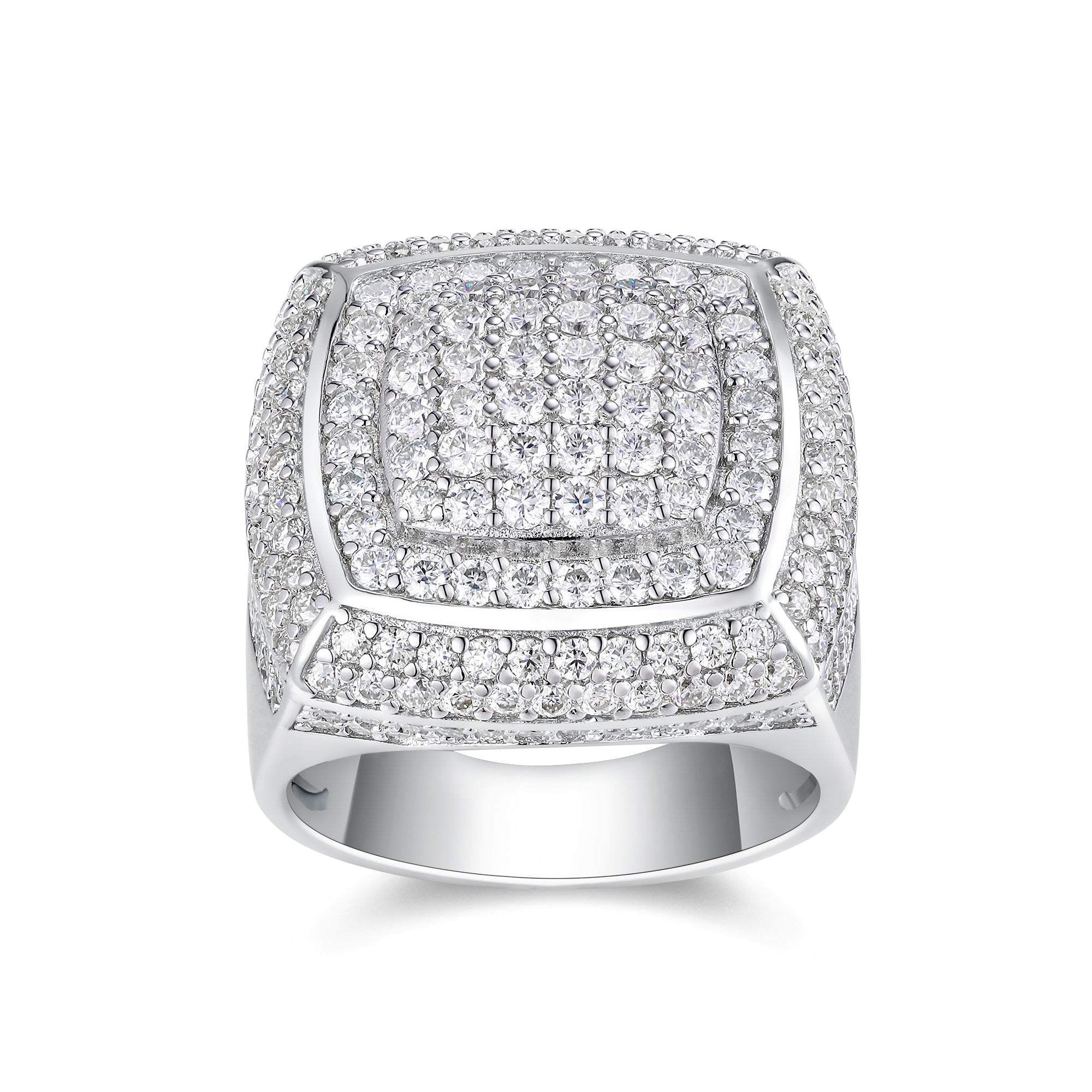 Imperial Moissanite Men’s Ring – S925 Platinum Plated | Diamond Sadaf