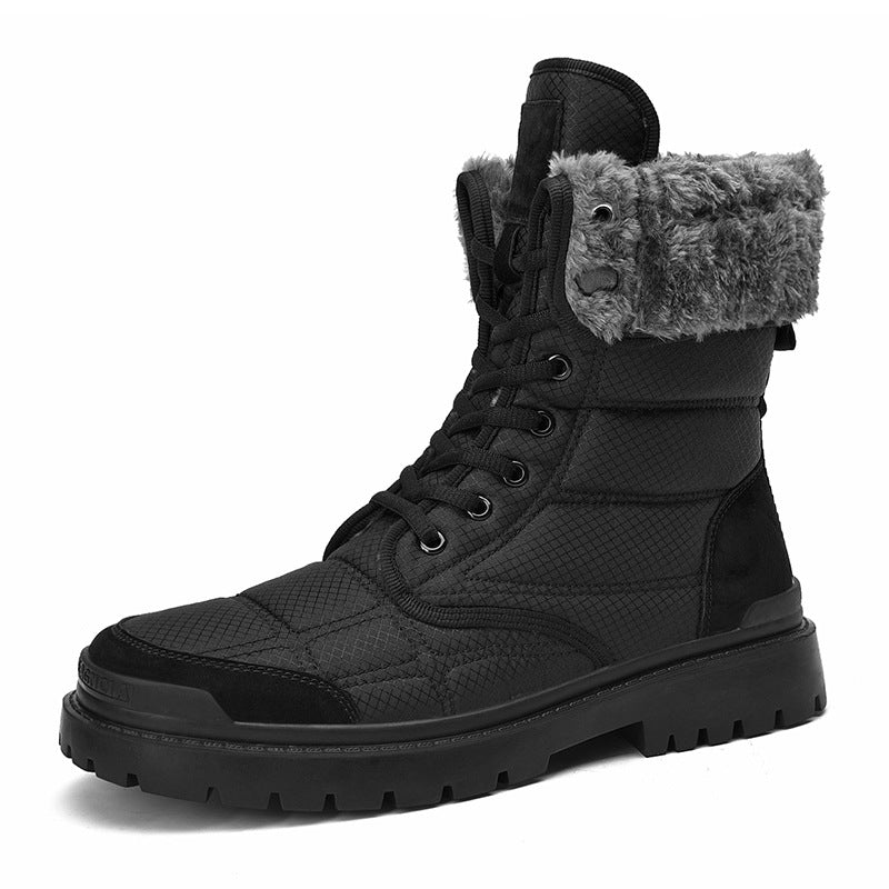 Cotton High Top Boots