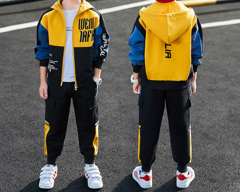 Boys Spring Clothing Sports Jacket Trousers Suit