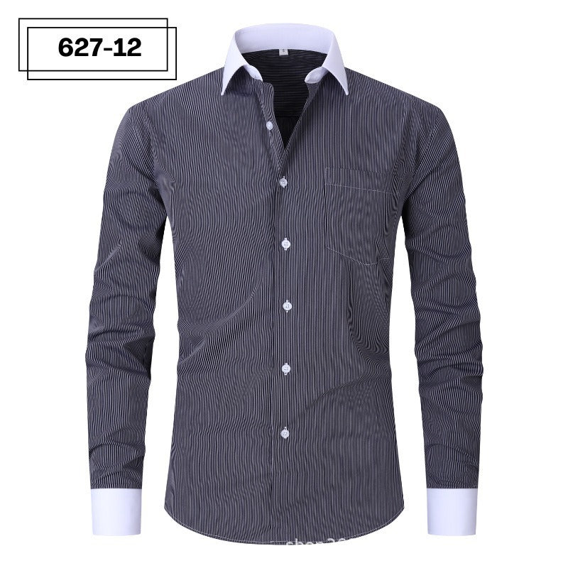 Mens Striped Shirt Summer Fashionable Plus Size