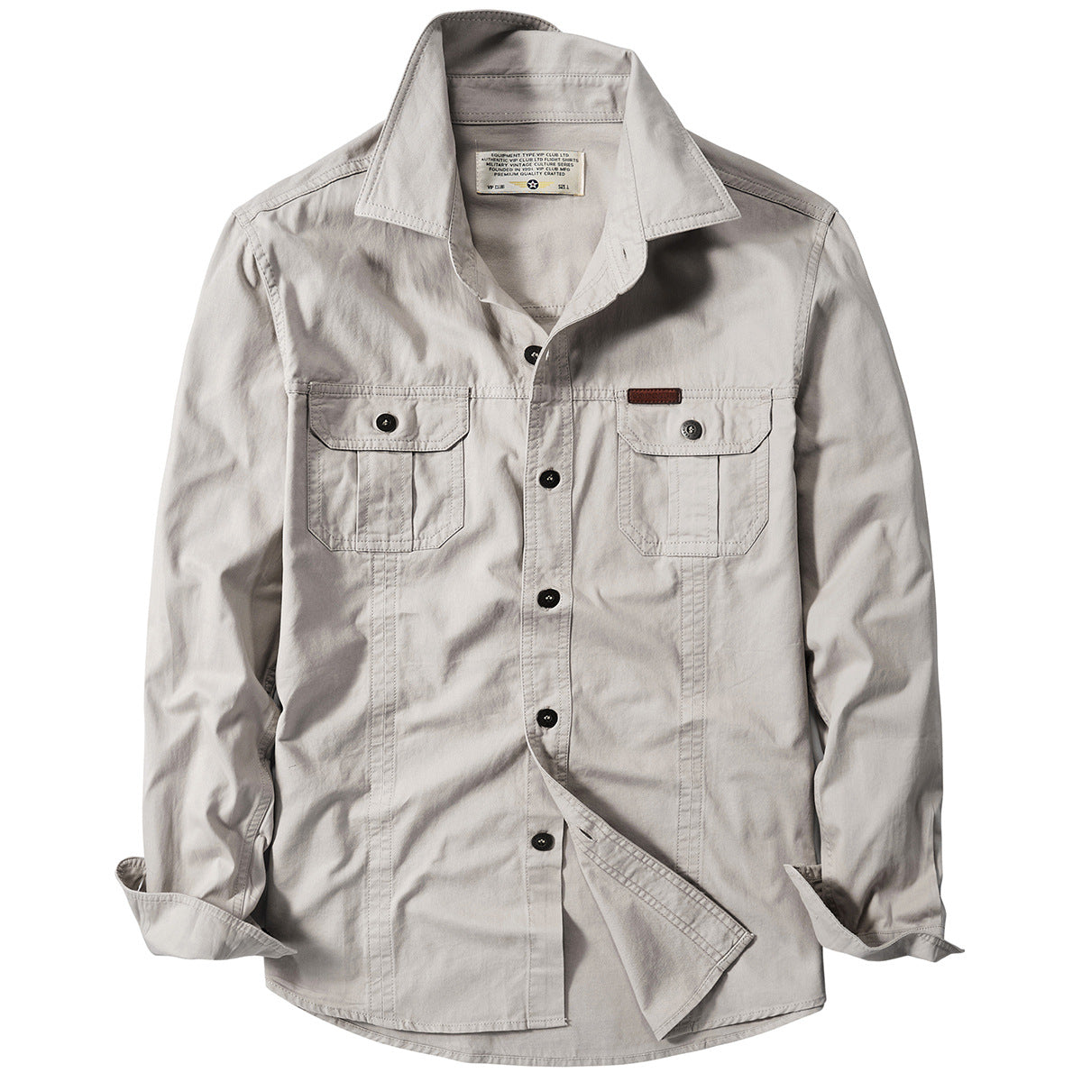 Large Size Loose Overalls Long Sleeve Shirt