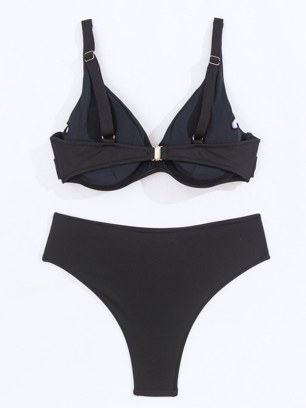 Rib Fabric Fashion Two-piece Suit