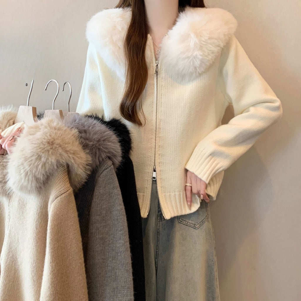 Loose-fitting Chic Knit Cardigan Top