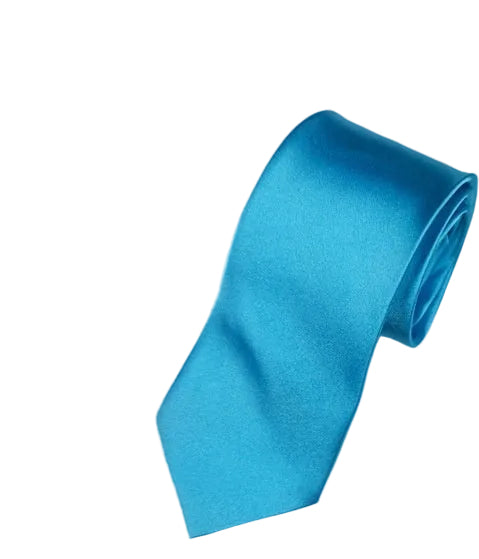 8cm Black Hand-tied Plain Suit Tie