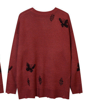Butterfly New Crew Neck Sweater Casual