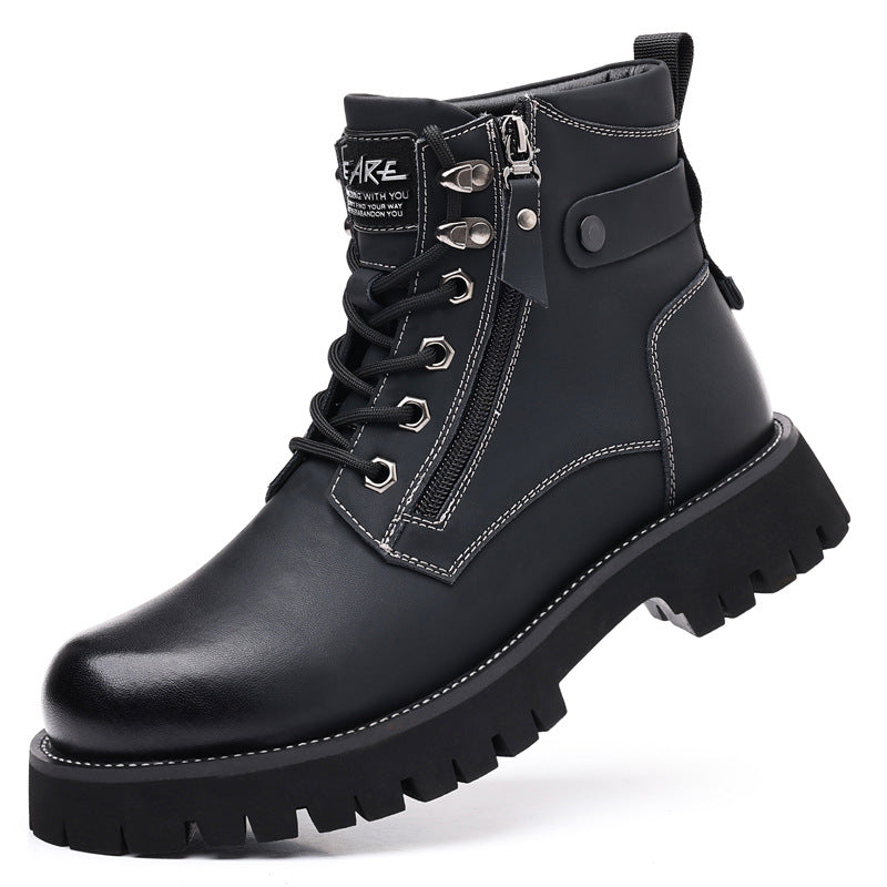Velvet  Leather Boots
