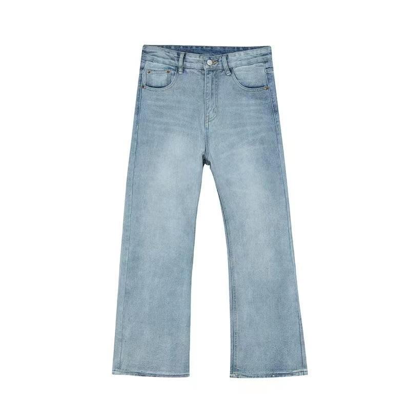 Versatile Basic Straight Fitted Boot-cut Jeans