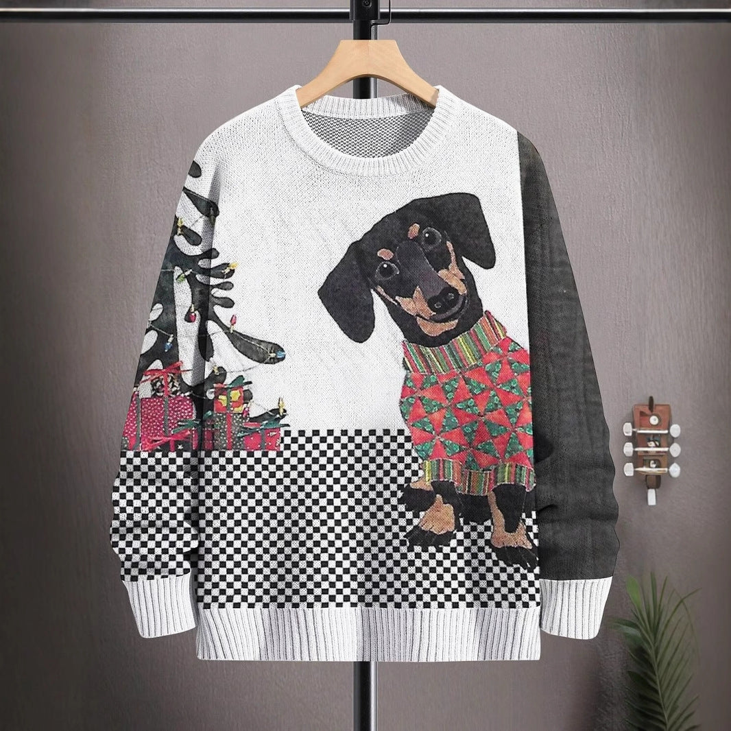 Mens Versatile Relaxed-fit Crewneck Pullover