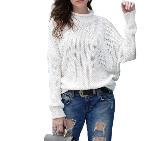 Women’s High Neck Knit Sweater
