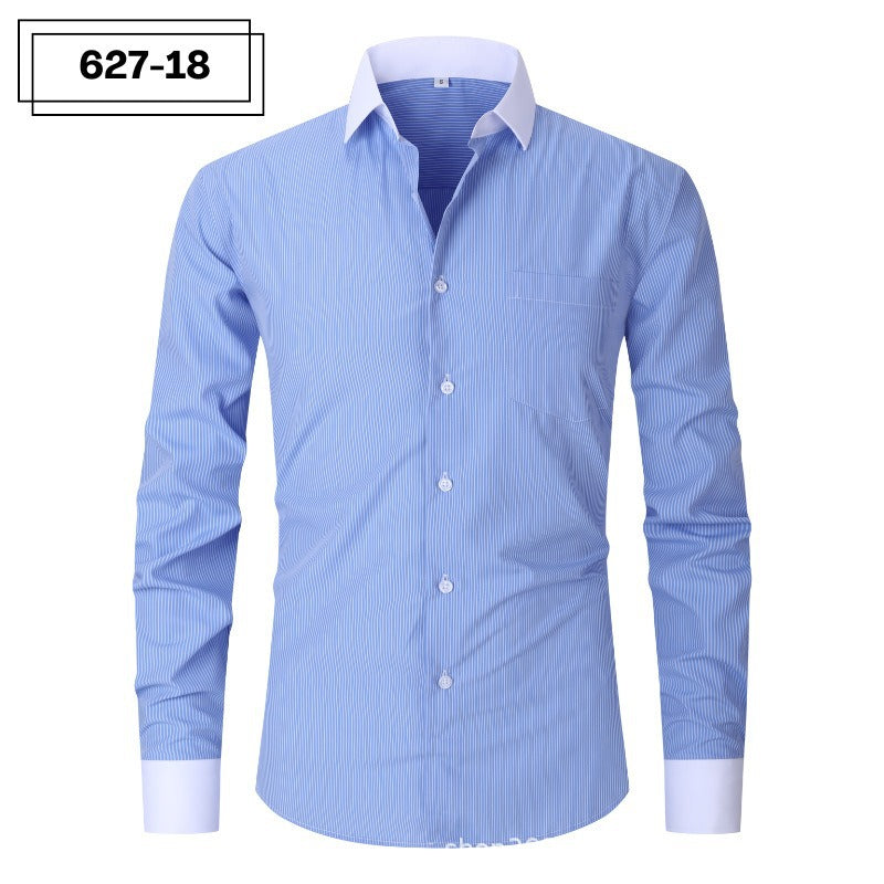 Mens Striped Shirt Summer Fashionable Plus Size