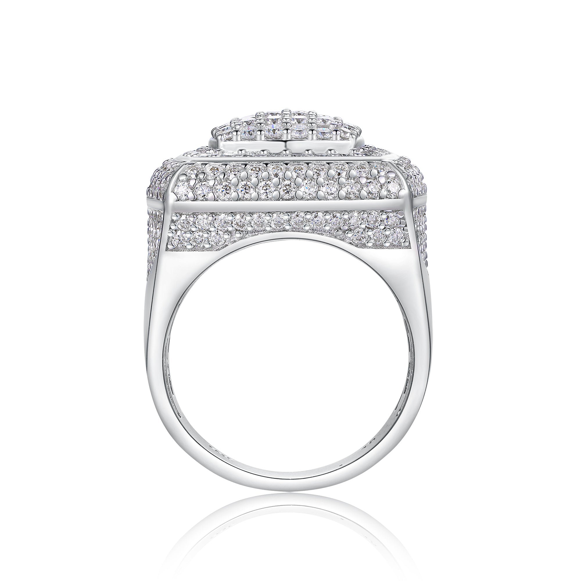 Imperial Moissanite Men’s Ring – S925 Platinum Plated | Diamond Sadaf