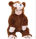 Spring And Autumn New Bear Shape One-piece Romper Flannel Children Clothes Tolo Rabbit Children's Clothing H2353