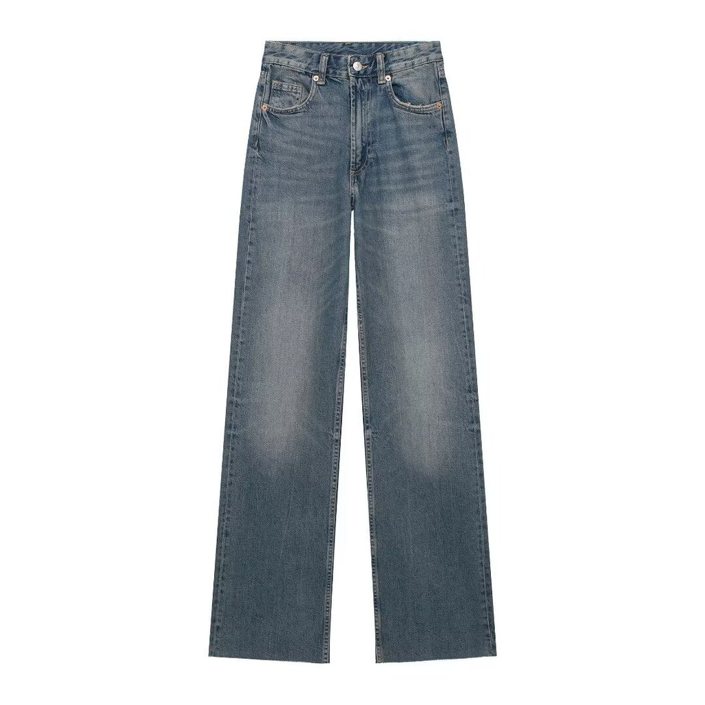 Maillard High Waist Loose Wide Legs Jeans