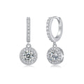 To Youth - Earrings Set With 0.5-carat Top-quality Moissanite S925 Silver And Platinum-plated Stud Earrings, A Fashionable And Trendy Accessory That Can Be Tested With A Diamond Pen