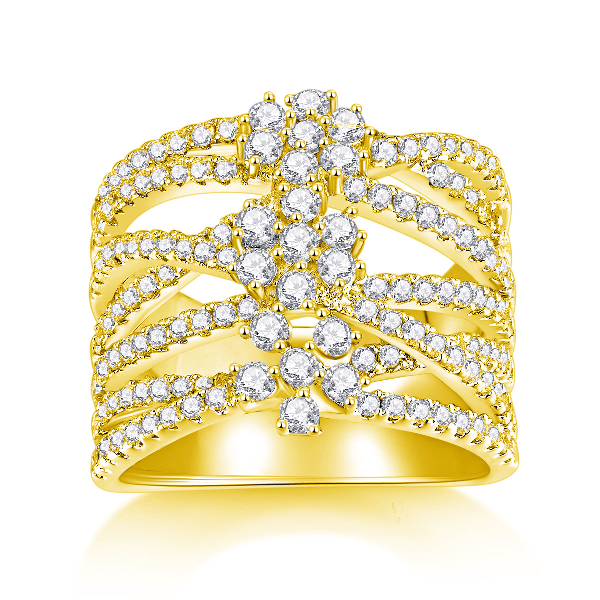 Winter Love Song - A Wedding Ring Set With Top-quality Moissanite S925 Silver And Platinum-plated Diamond Can Be Tested With A Diamond Pen. The Ring Is In Gold And Rose Gold