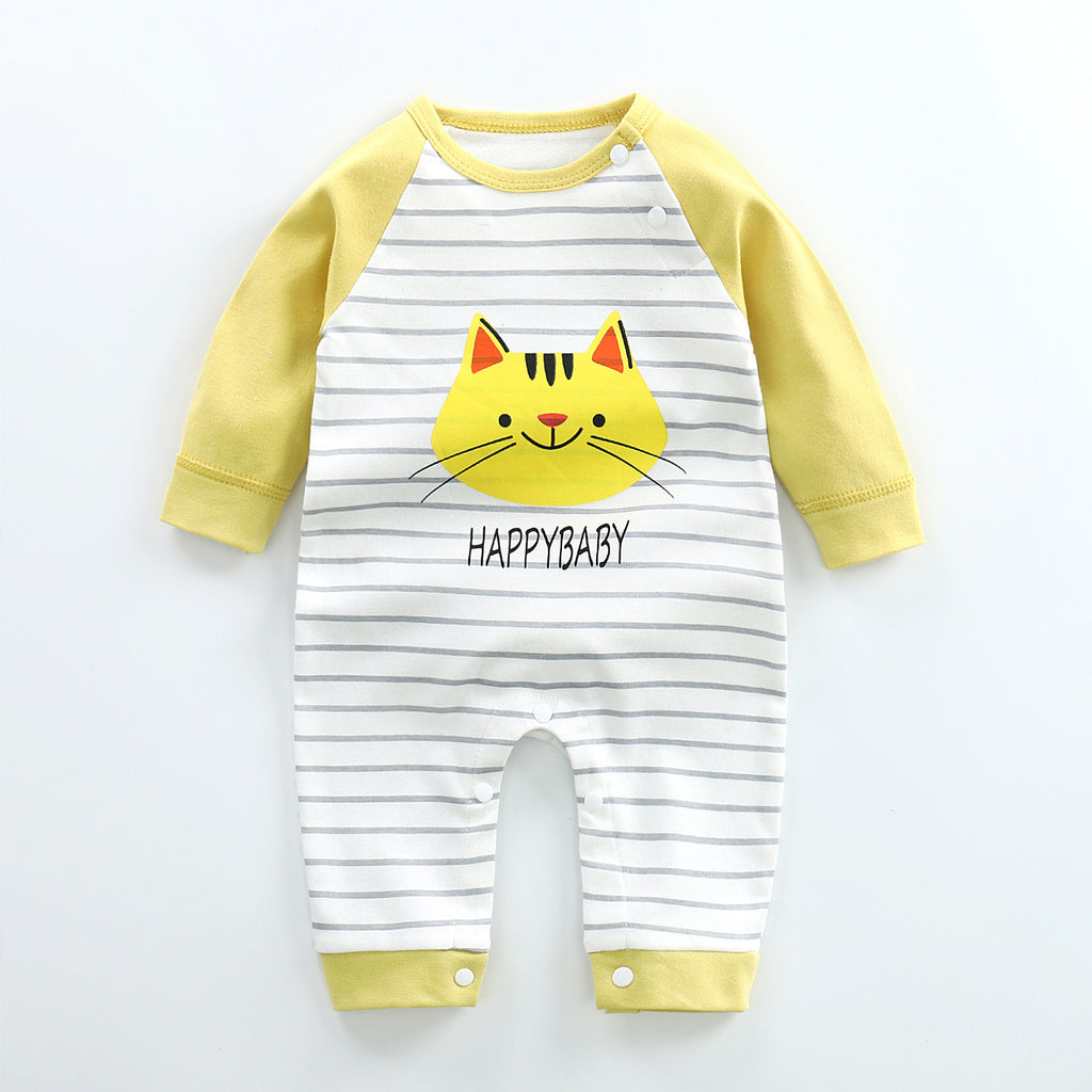 Long-sleeved Cotton Romper